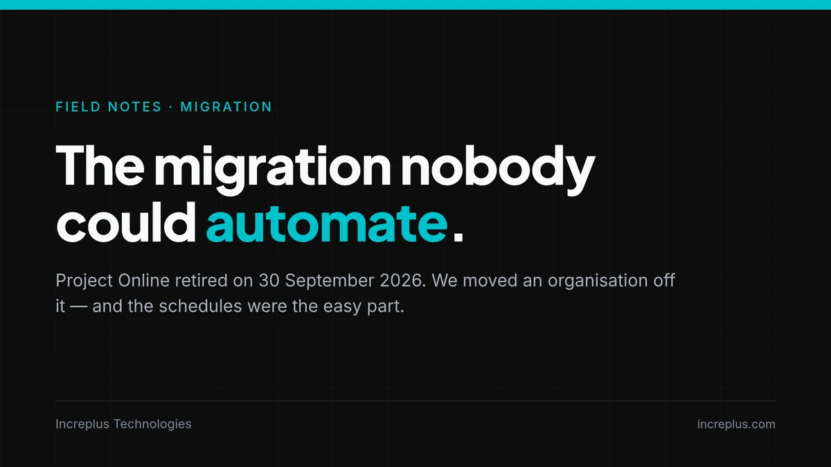 Project Online Has Retired. What the Migration Actually Involved.